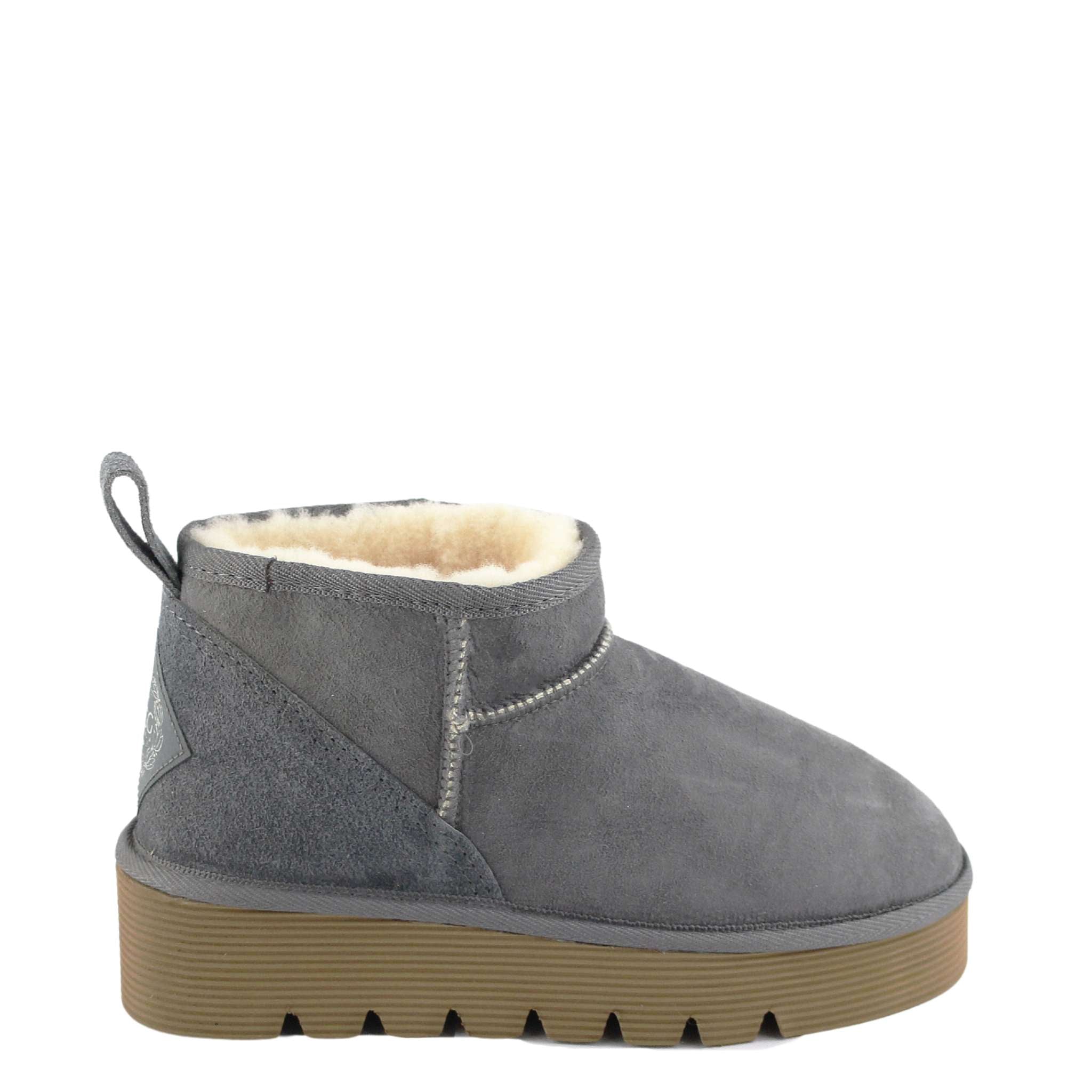 UGG Australia Platform Ultra Grey Side Twinface Sheepskin Australian Made UGG Boot