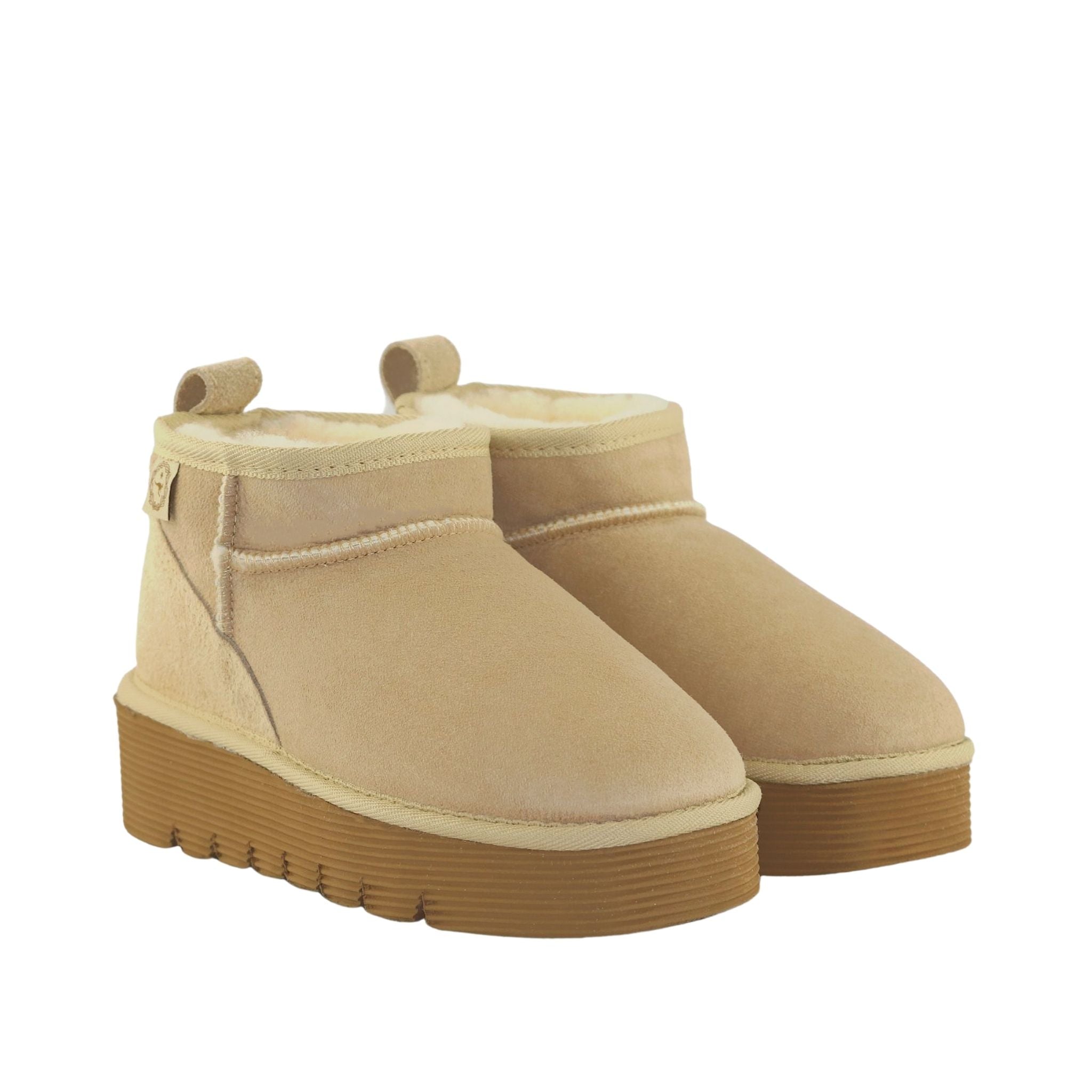 UGG Australia Platform Ultra Sand Pairs Front Womens Australian Made Sheepskin UGG Boot