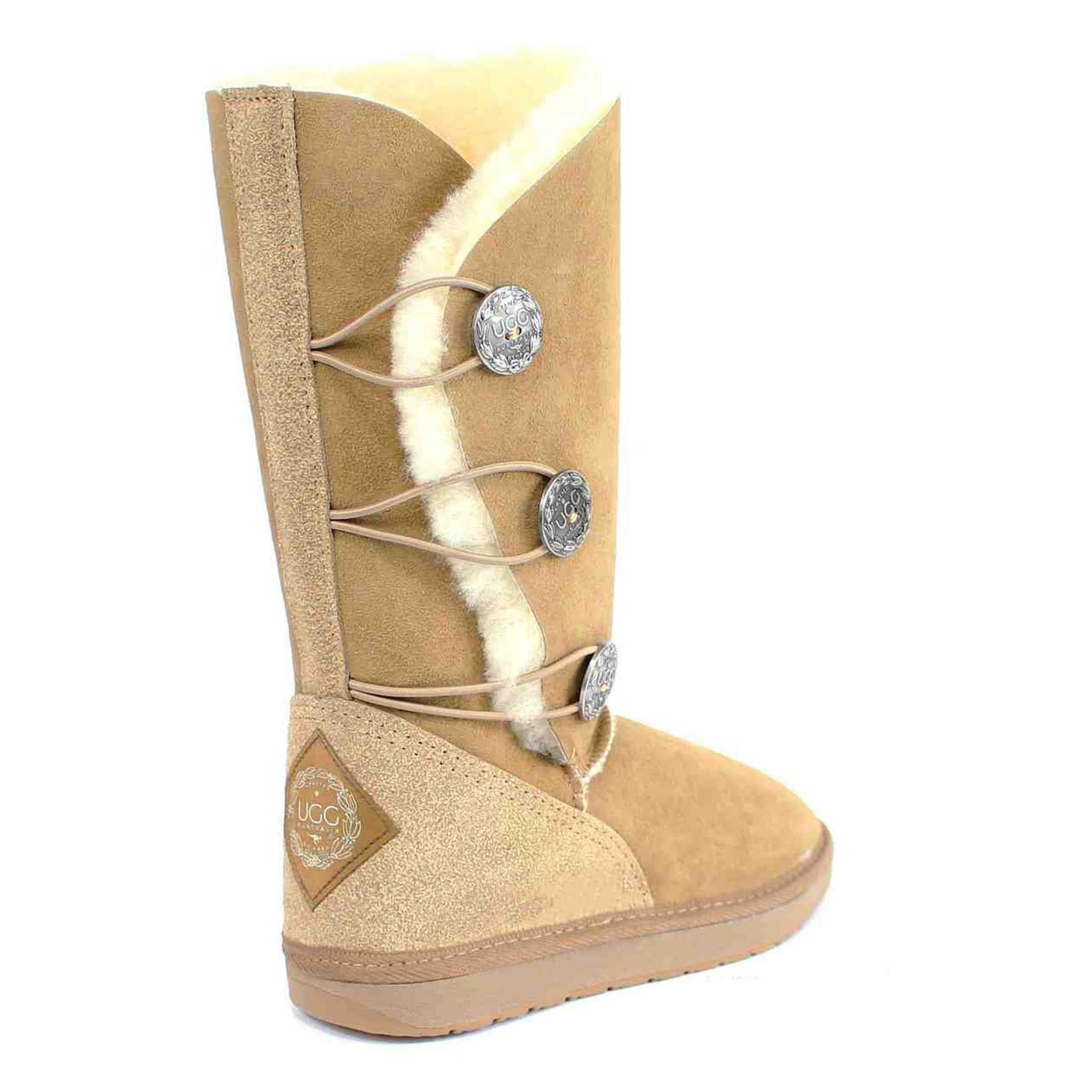 UGG Australia Premium Brighton Long Chestnut Back Twinface Sheepskin Australian Made UGG Boot