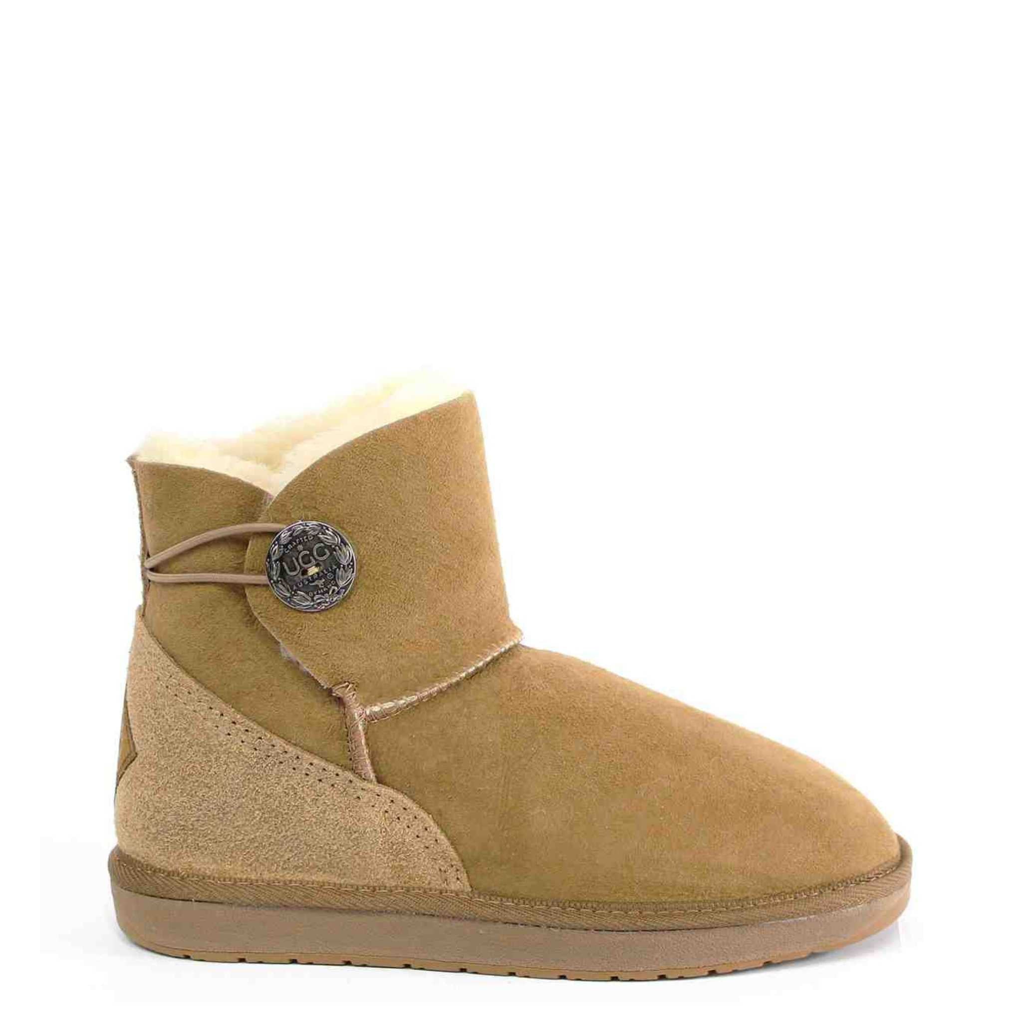 UGG Australia Premium Brighton Mini Chestnut Side Twinface Sheepskin Australian Made UGG Boot