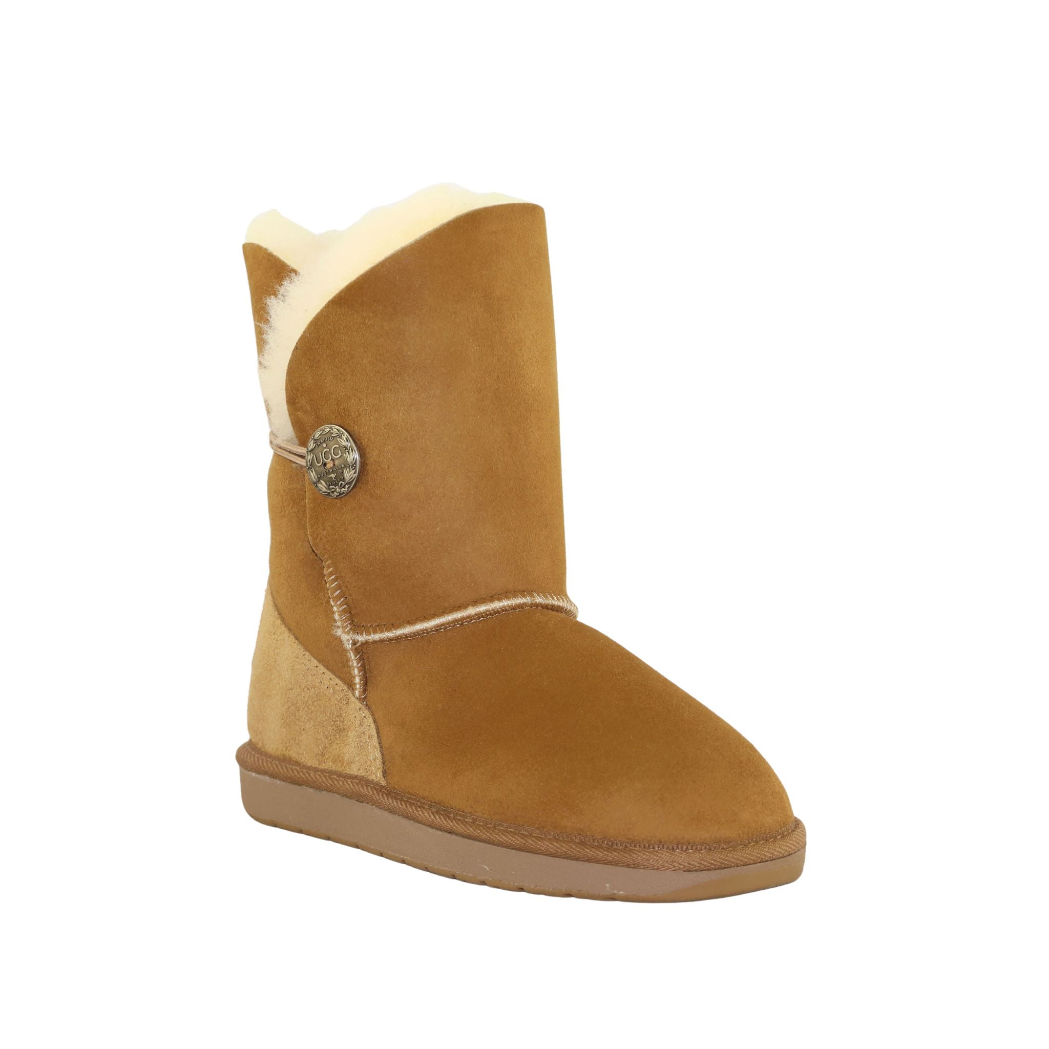 UGG Australia Premium Brighton Short Chestnut Front 120 Womens Australian Made Sheepskin UGG Boot