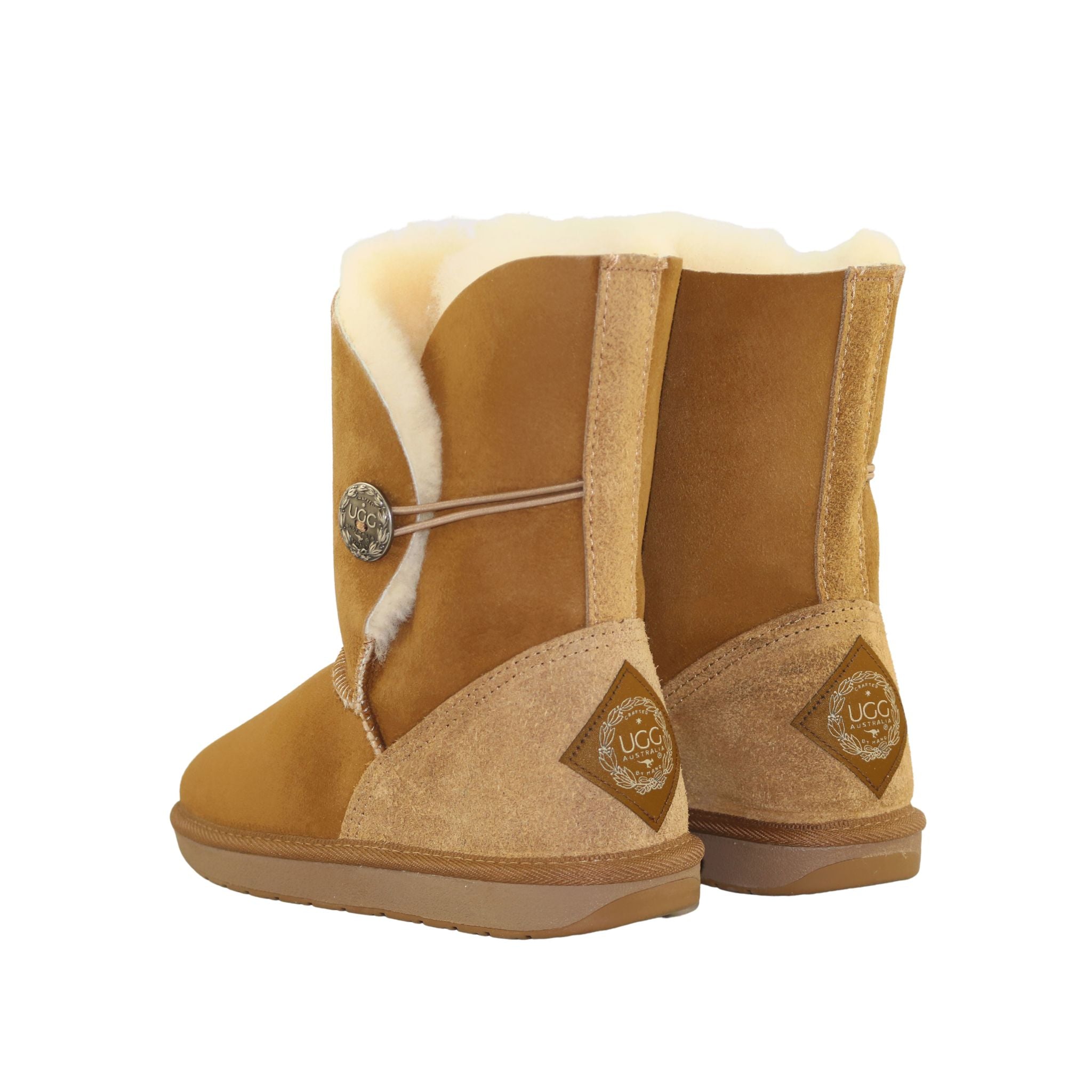 UGG Australia Premium Brighton Short Chestnut Pairs Back Womens Australian Made Sheepskin UGG Boot