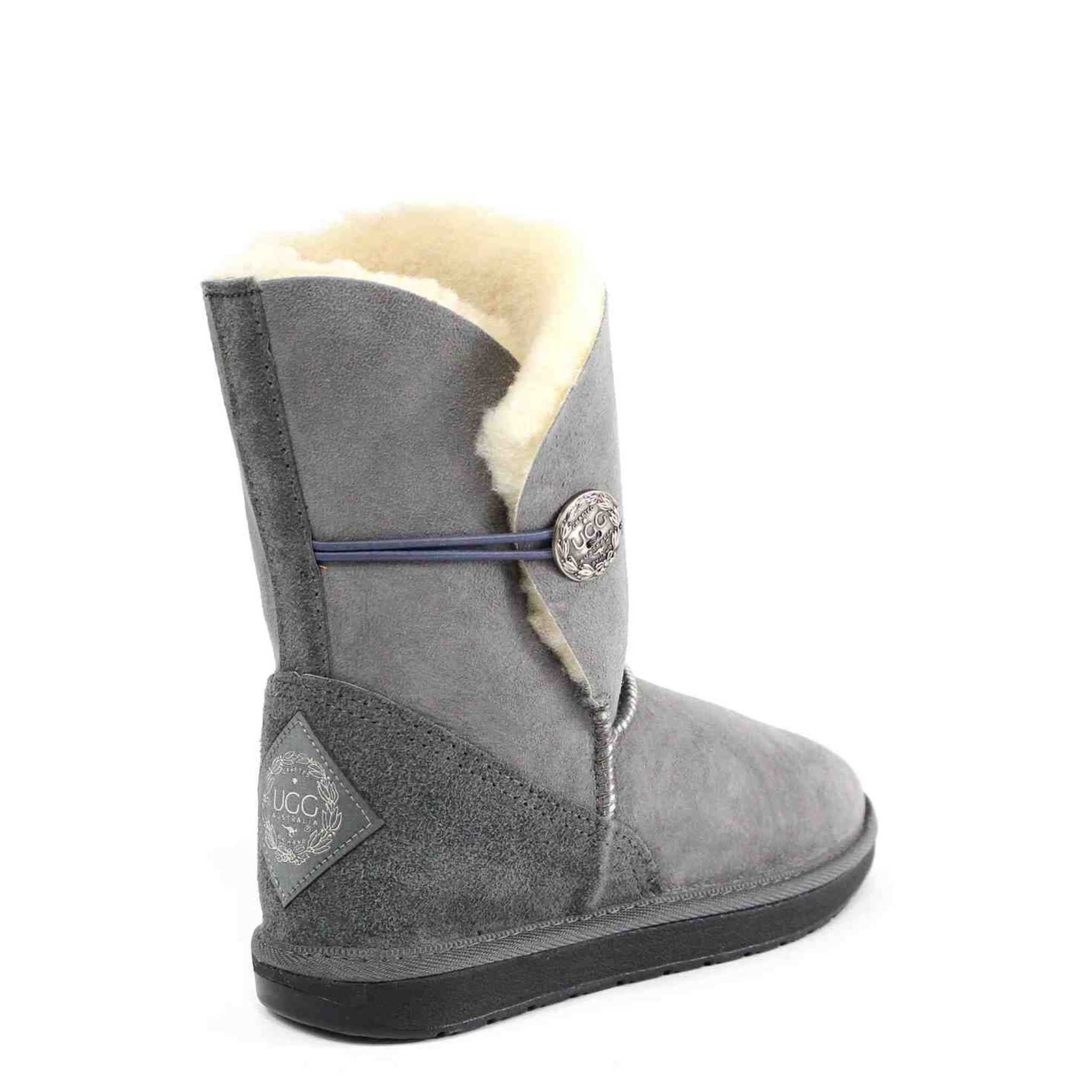 UGG Australia Premium Brighton Short Grey Back Twinface Sheepskin Australian Made UGG Boot