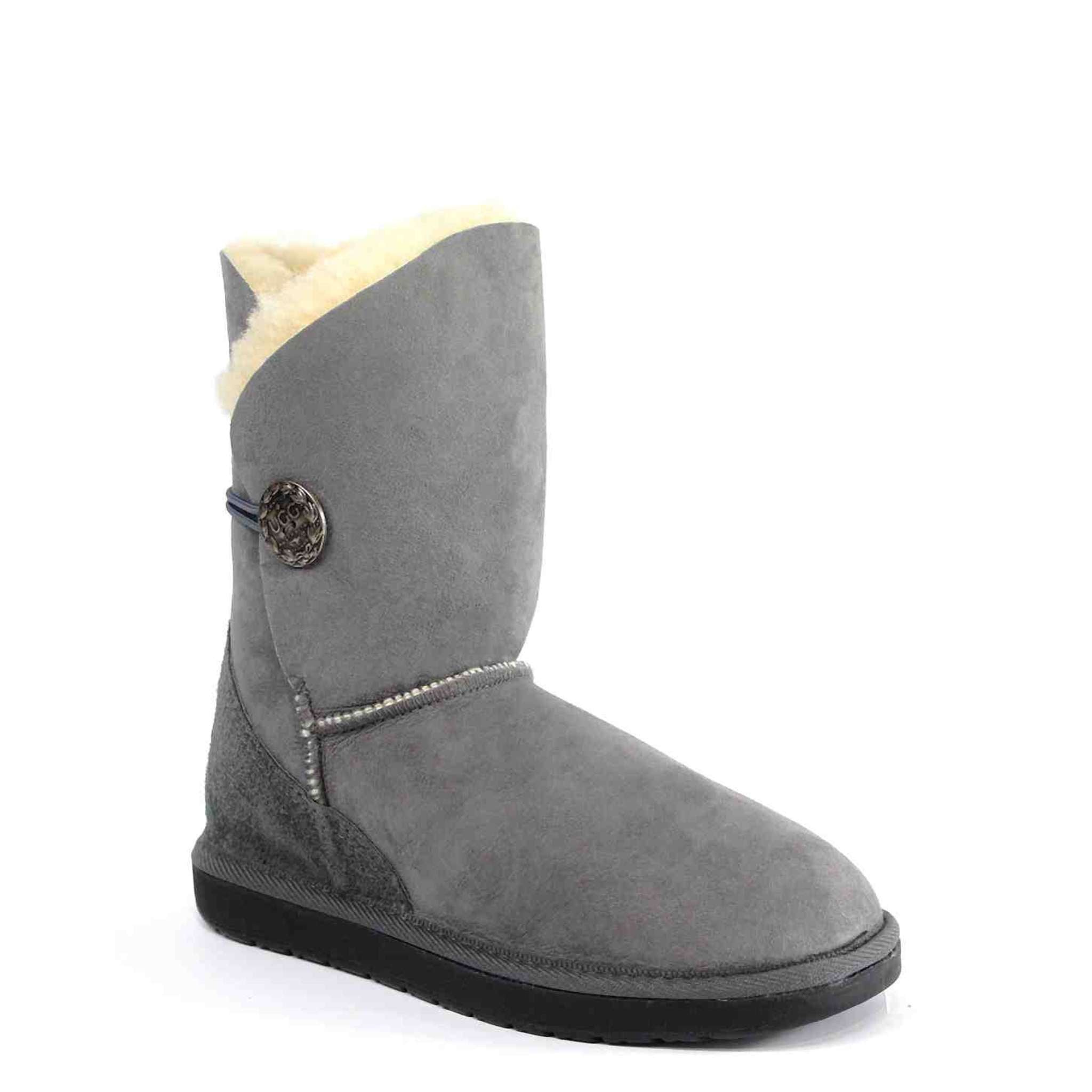 UGG Australia Premium Brighton Short Grey Front Twinface Sheepskin Australian Made UGG Boot