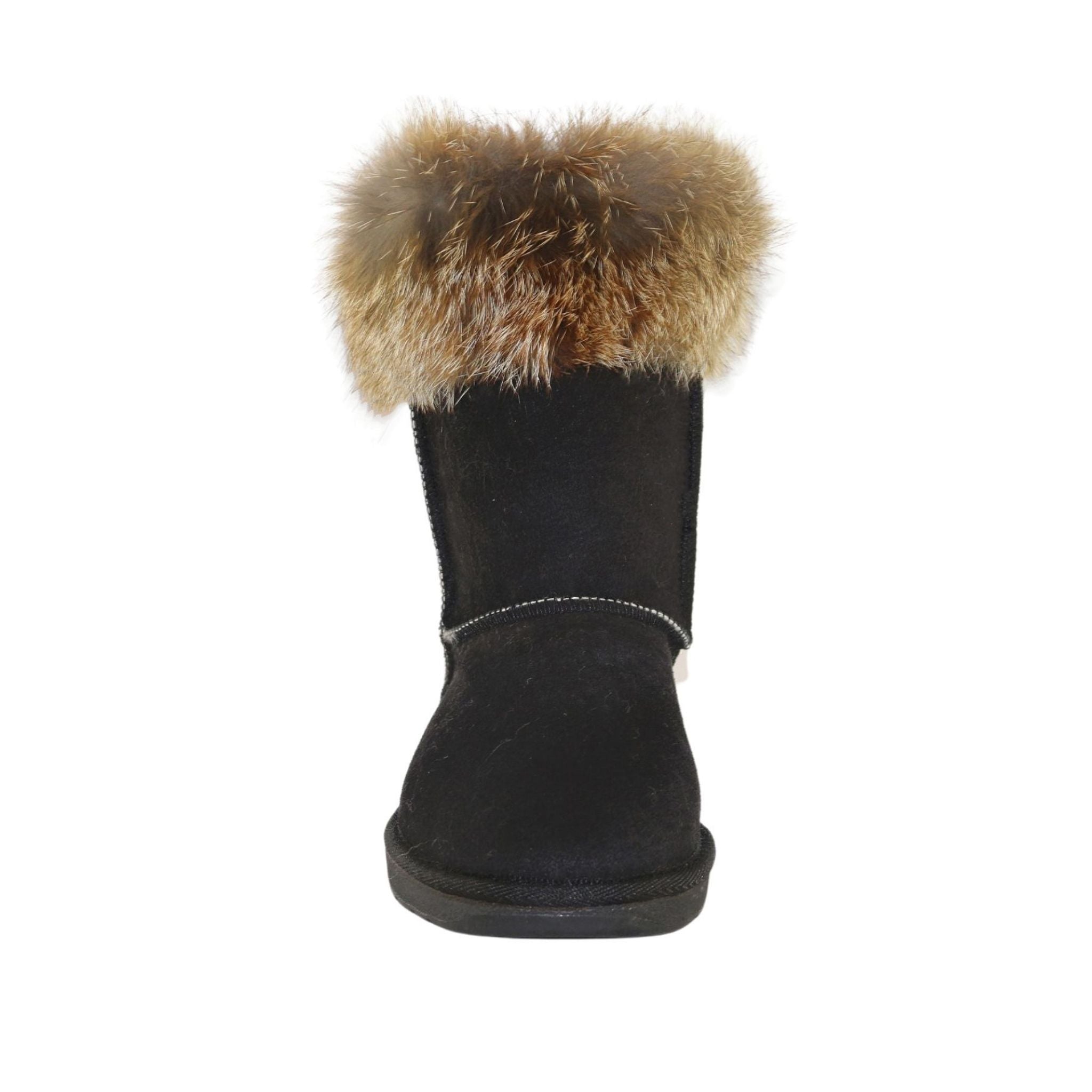 UGG Australia Premium Fox Short Black Red Front Womens Australian Made Sheepskin UGG Boot