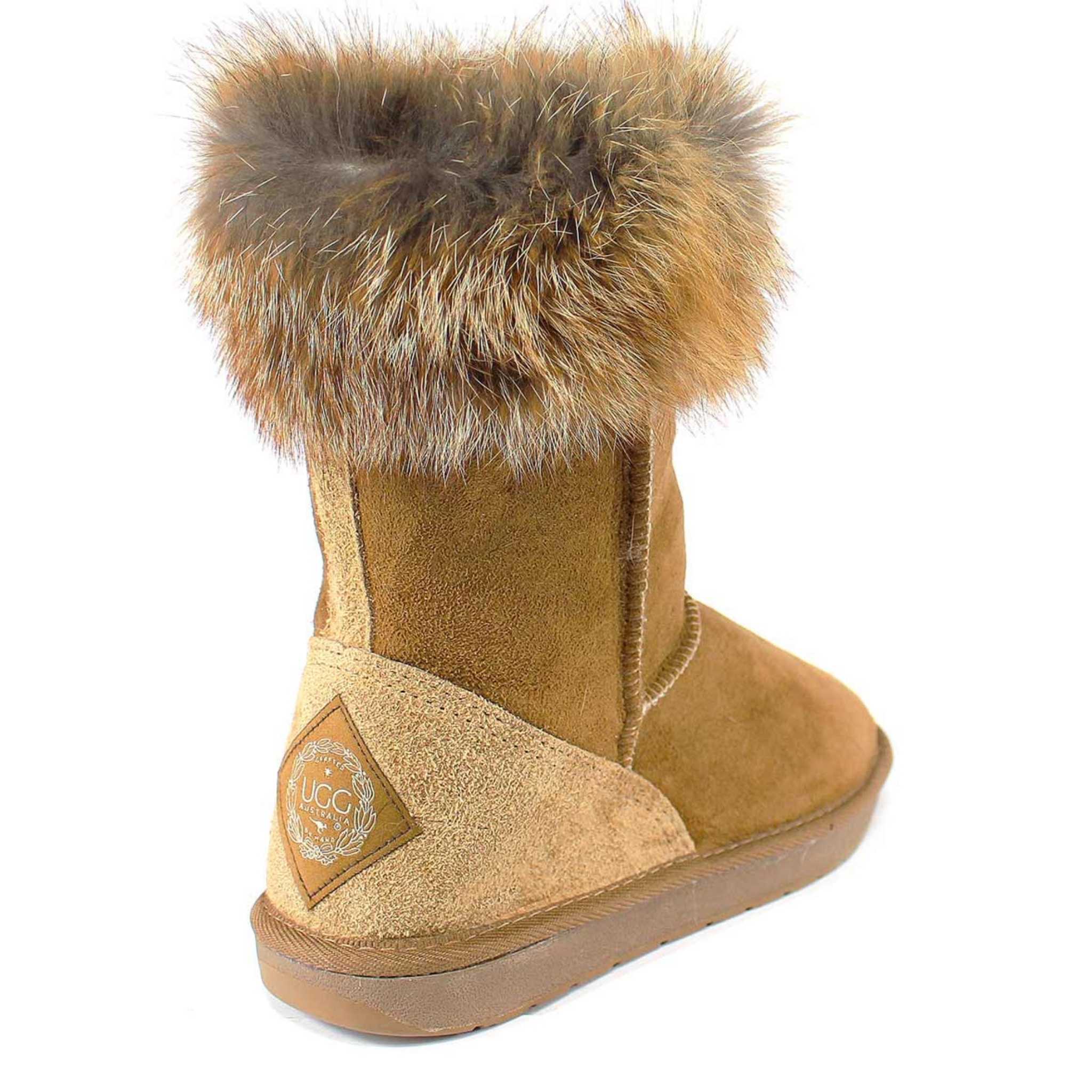 UGG Australia Premium Fox Short Chestnut Back Twinface Sheepskin Australian Made UGG Boot