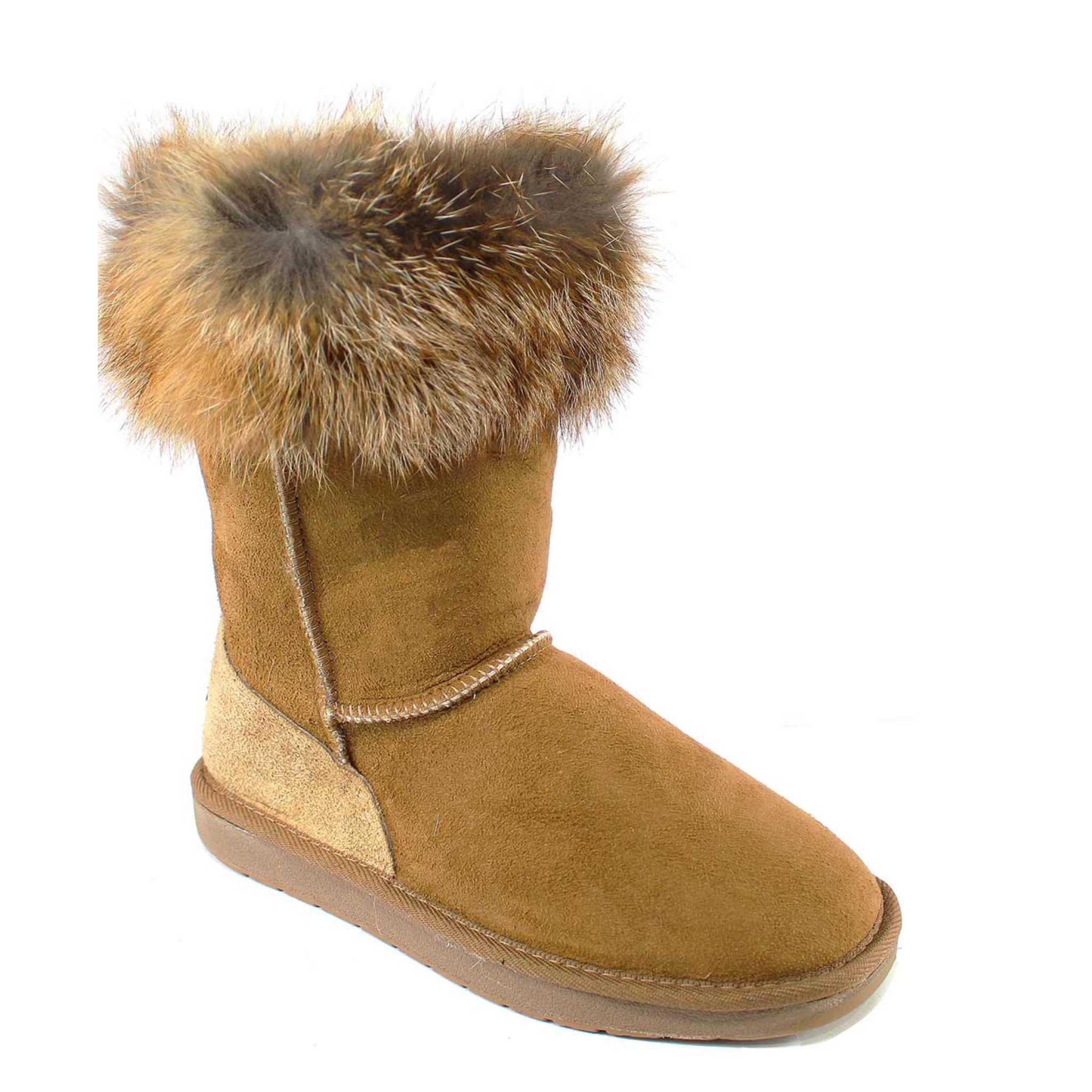 UGG Australia Premium Fox Short Chestnut Front Twinface Sheepskin Australian Made UGG Boot