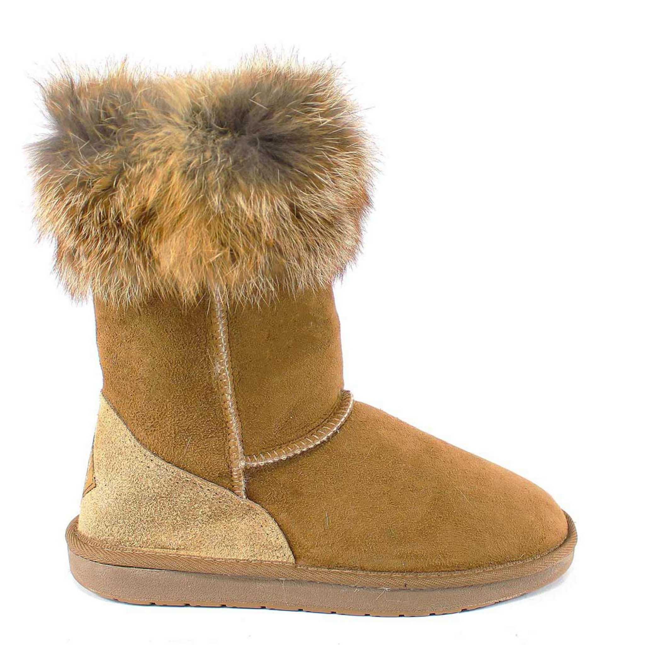 UGG Australia Premium Fox Short Chestnut Side Twinface Sheepskin Australian Made UGG Boot