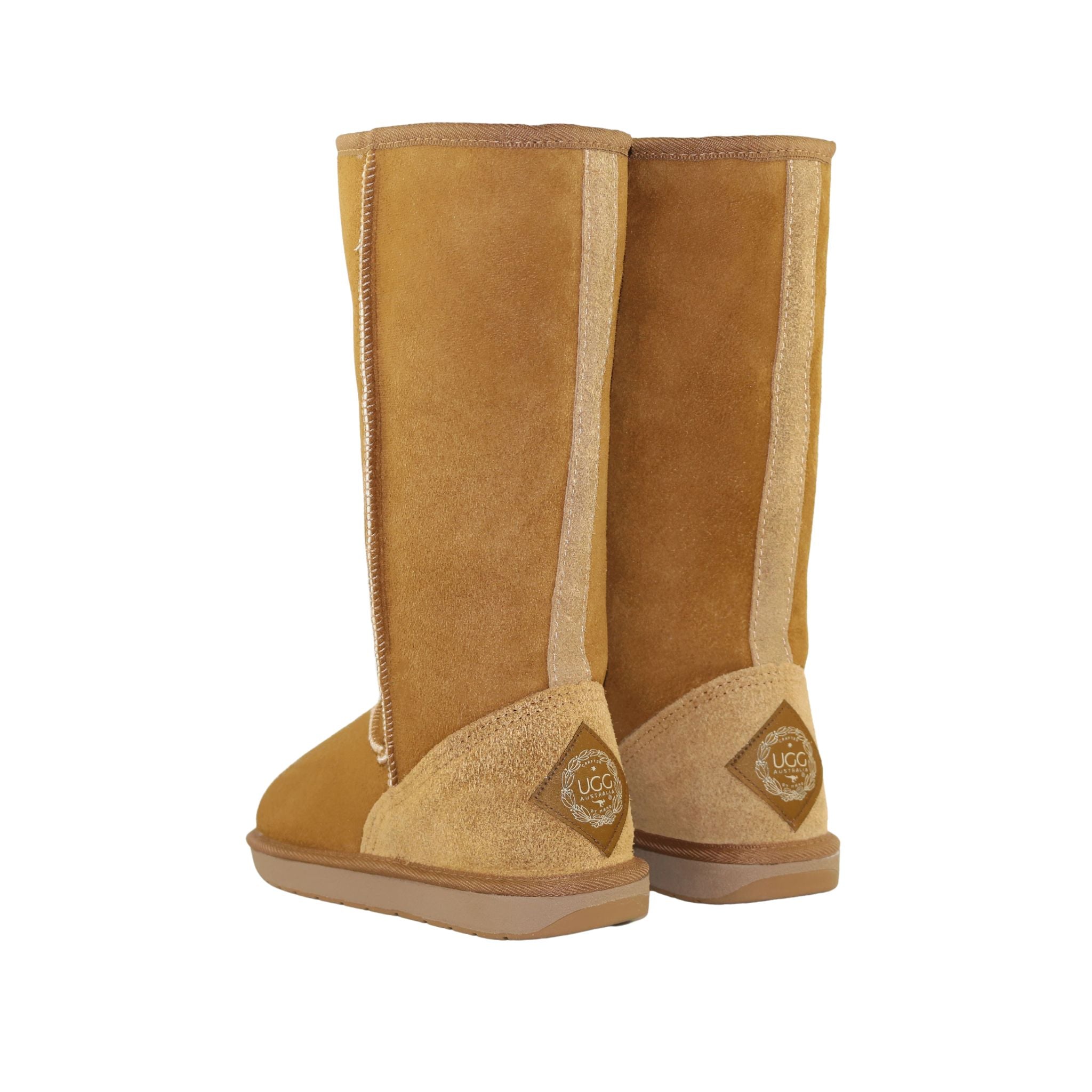UGG Australia Premium Long Chestnut Pairs Back Mens Australian Made Sheepskin UGG Boot