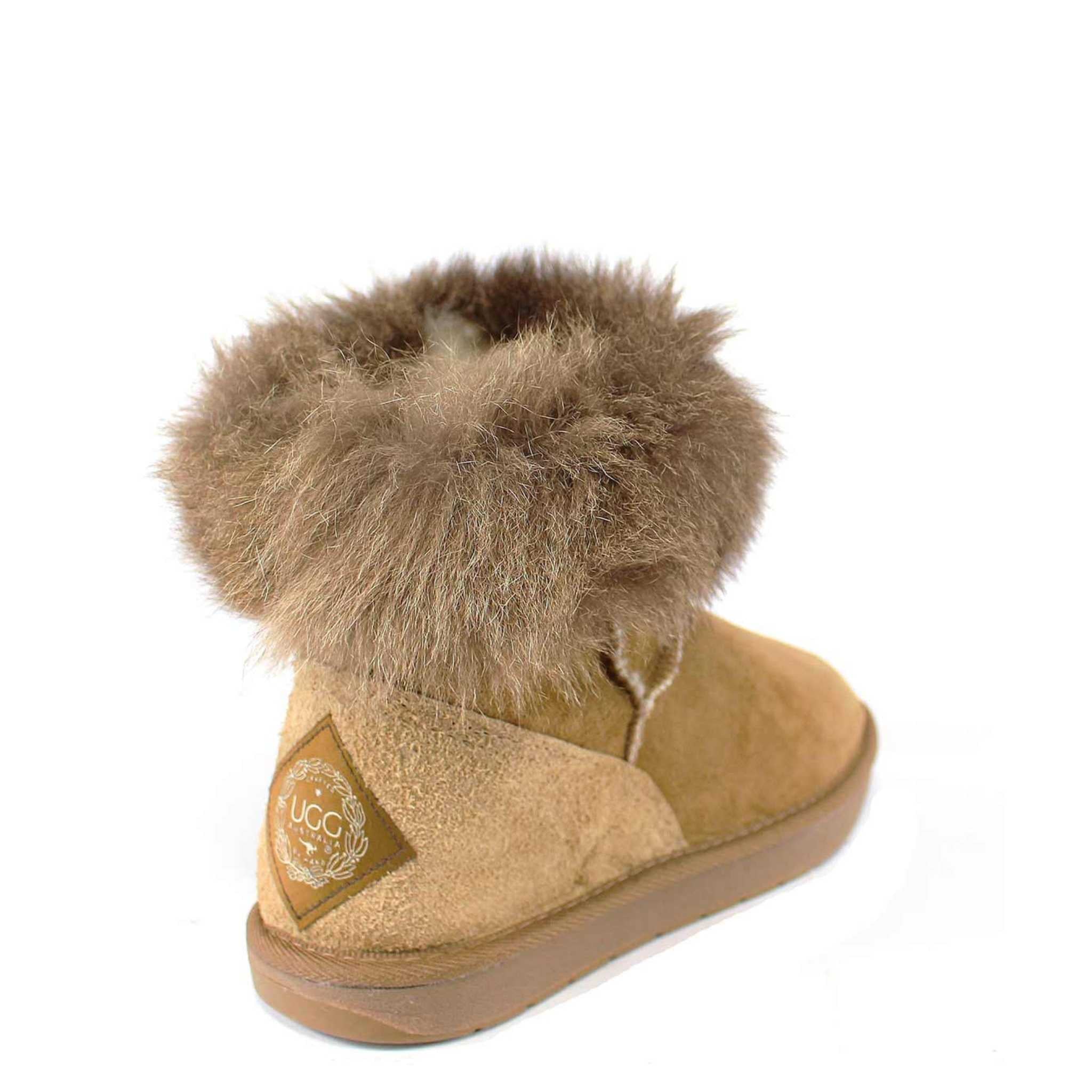 UGG Australia Premium Lux Mini Chestnut Back Twinface Sheepskin Australian Made UGG Boot