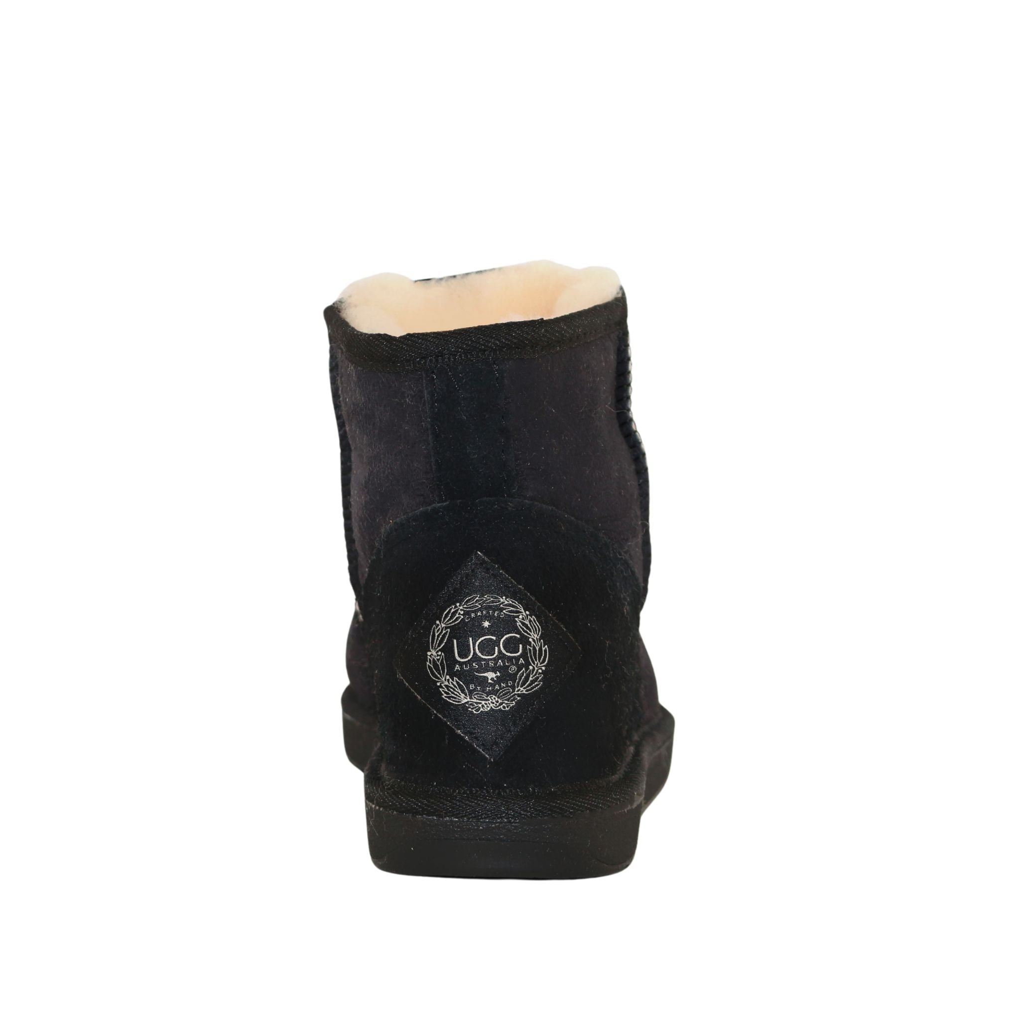 UGG Australia Premium Mini Black Back Mens Australian Made Sheepskin UGG Boot