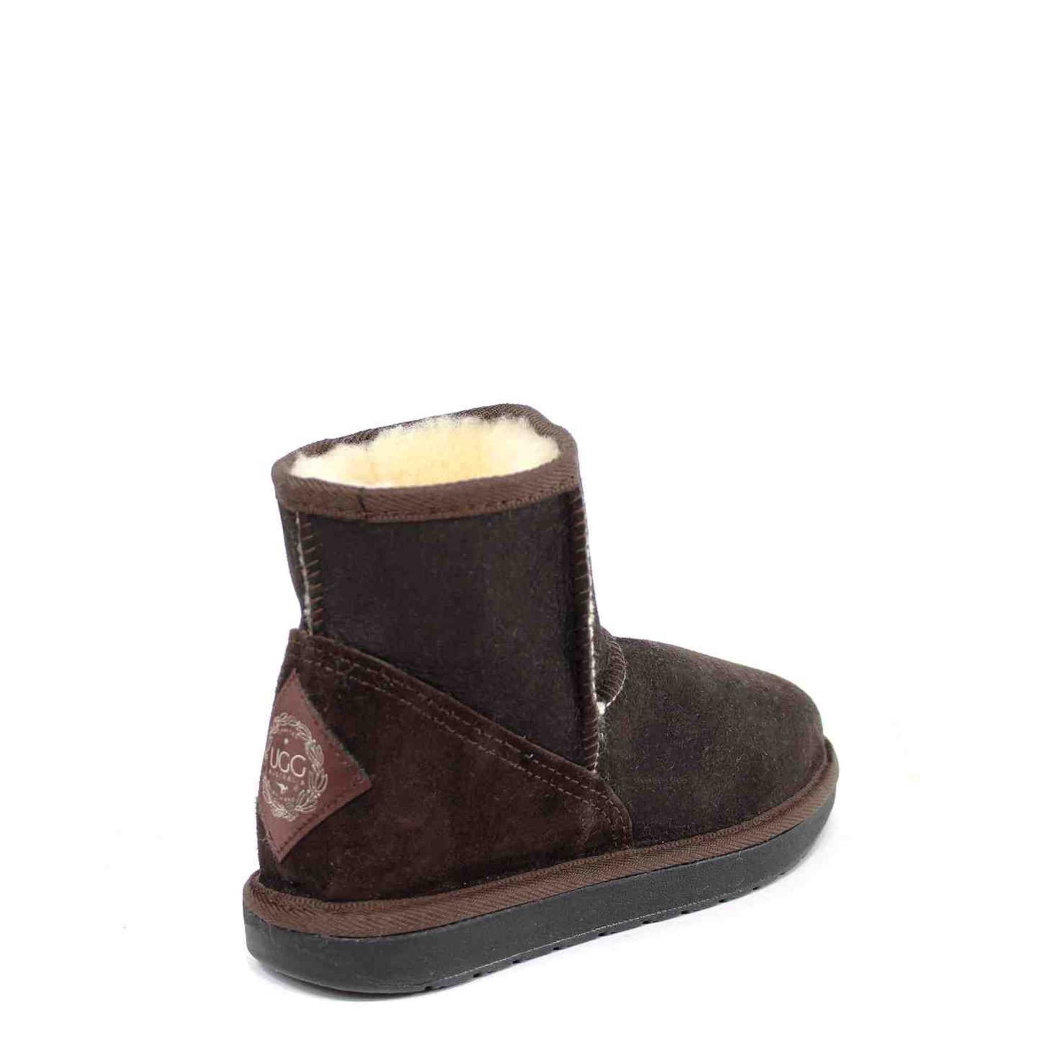 UGG Australia Premium Mini Chocolate Back Twinface Sheepskin Australian Made UGG Boot