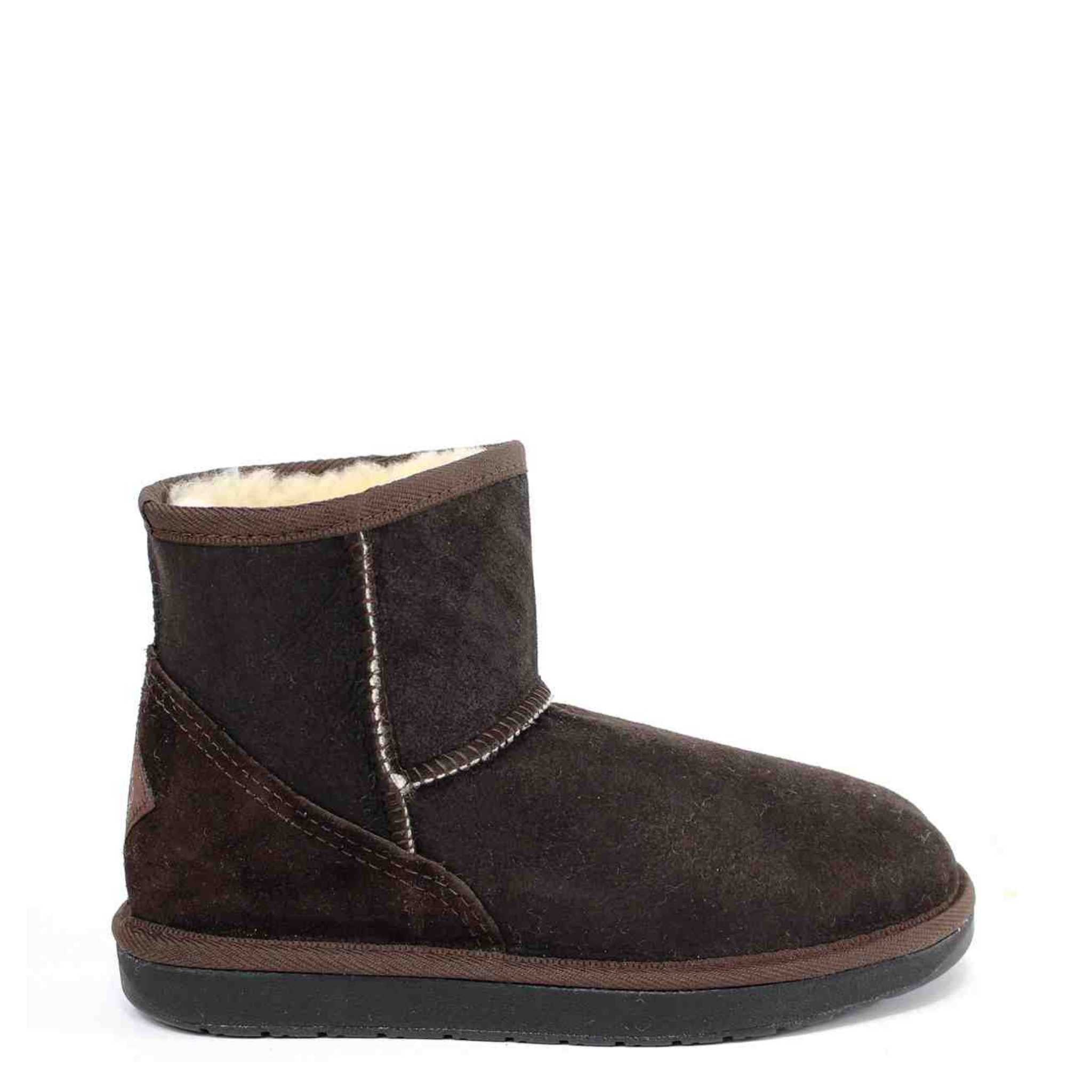 UGG Australia Premium Mini Chocolate Side Twinface Sheepskin Australian Made UGG Boot