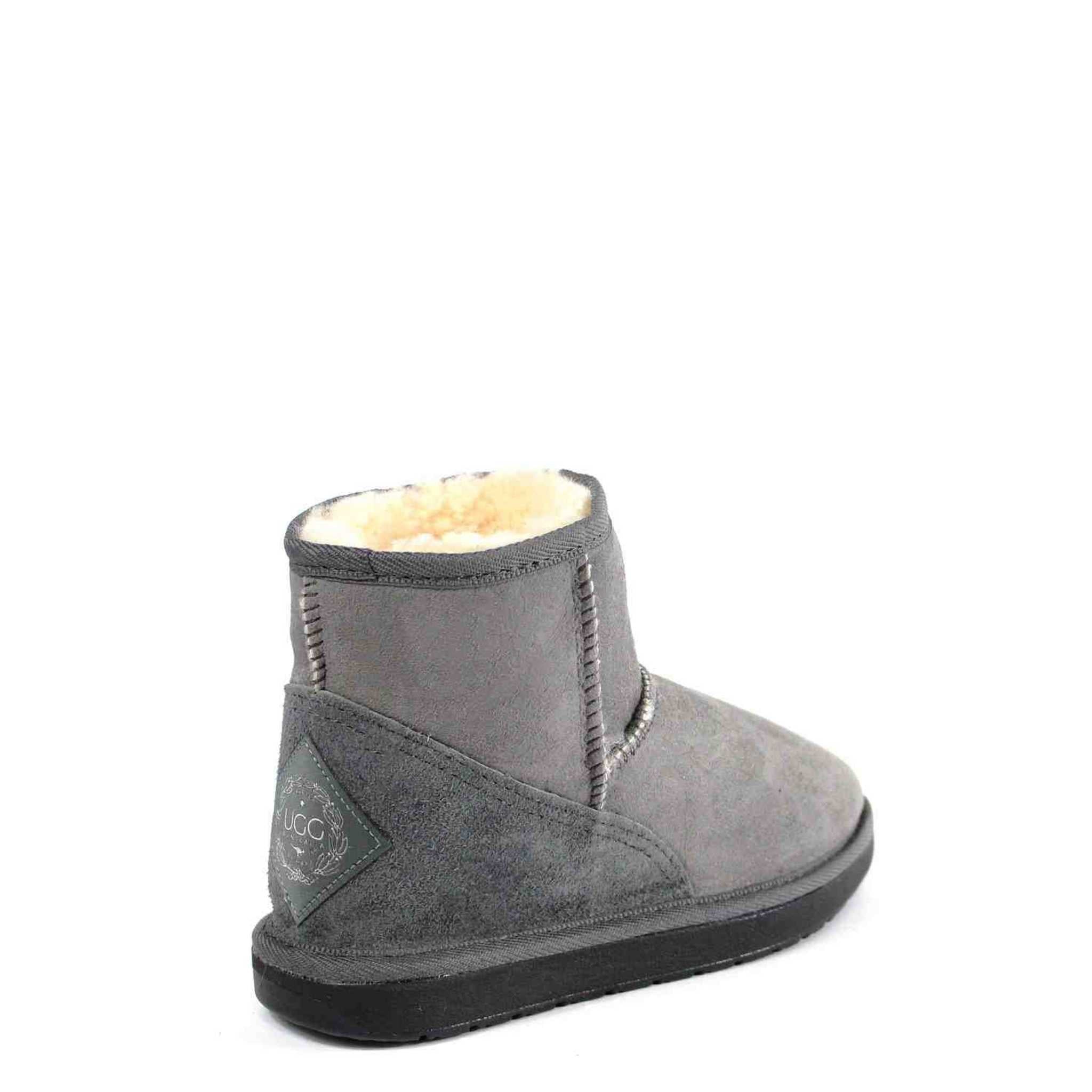UGG Australia Premium Mini Grey Back Twinface Sheepskin Australian Made UGG Boot