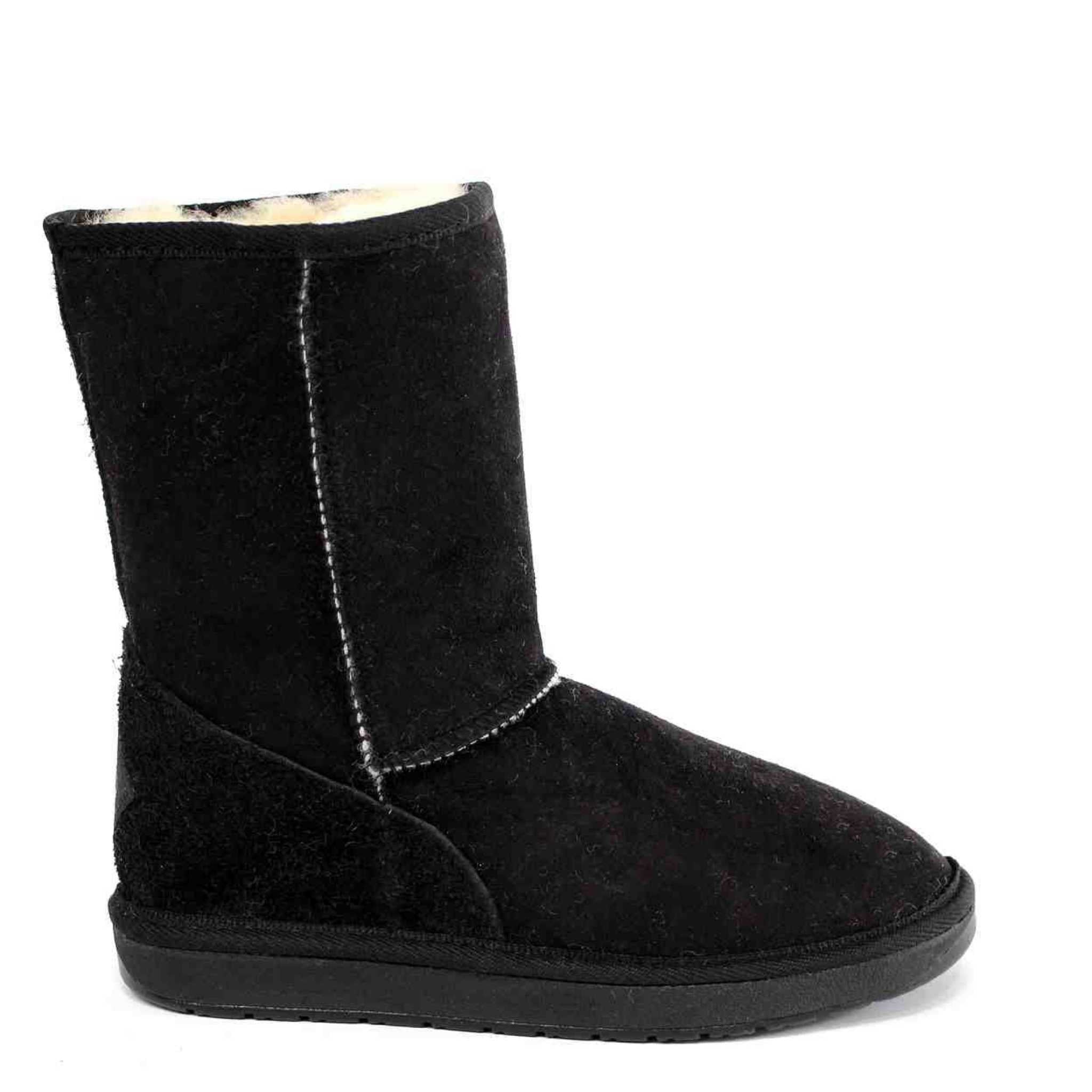 UGG Australia Premium Short Black Side Twinface Sheepskin Australian Made UGG Boot