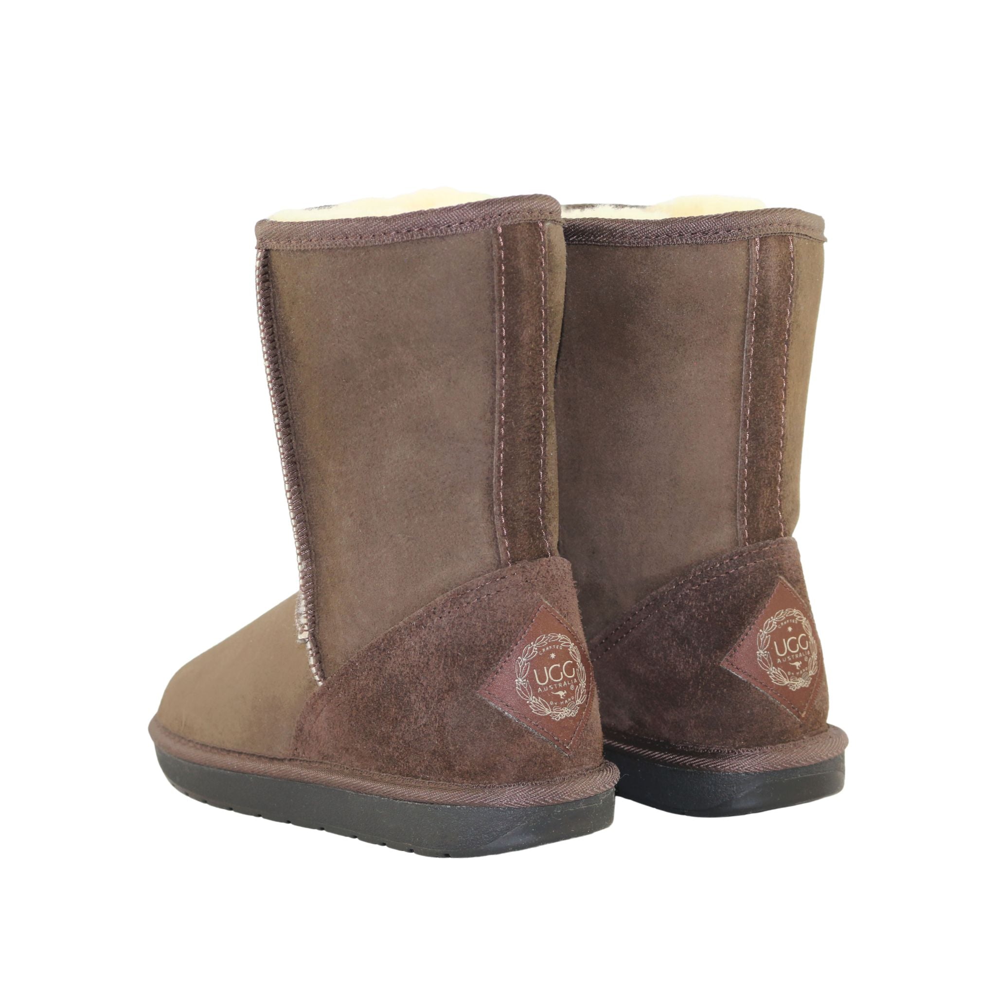 UGG Australia Premium Short Chocolate Pairs Back Mens Australian Made Sheepskin UGG Boot
