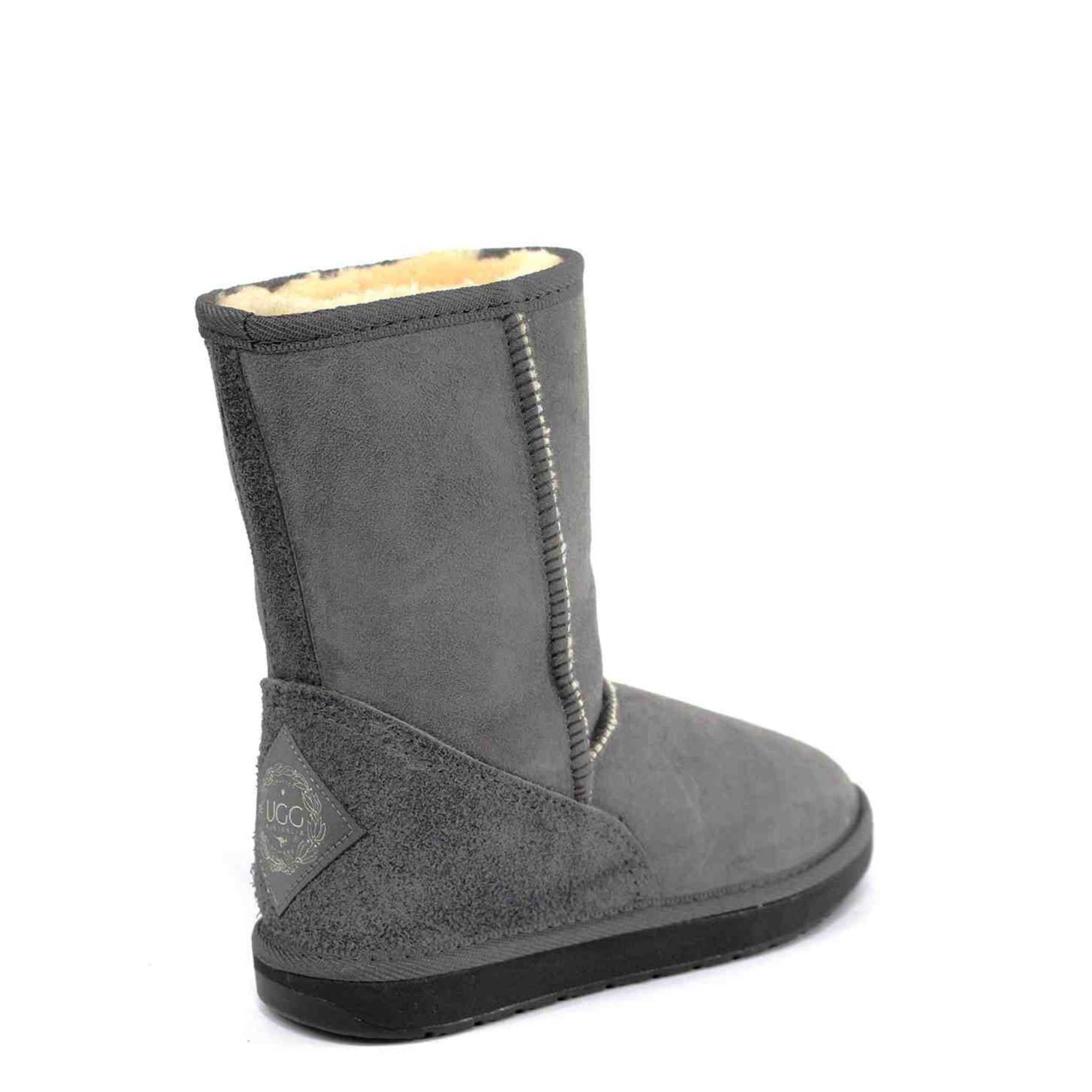 UGG Australia Premium Short Grey Back Twinface Sheepskin Australian Made UGG Boot